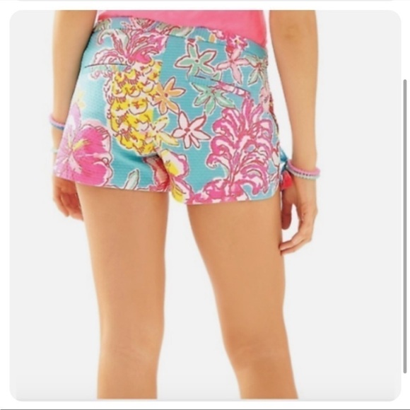 Lilly Pulitzer Addie Breakwater Blue Lolita Shirts Sz 00 EUC - Picture 2 of 7